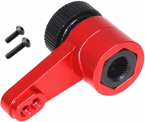 Aluminum 25T Steering Servo Arm Horn Upgrade for Axial 1/10 RBX10 SCX10 90046 Capra 1.9 UTB LOSI 1/8 LMT Solid AXLE 4WD Monster Truck LOS04022 RC Car