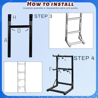 RC Car Stand, Adjustable RC Car Storage Rack, Remote-Controlled Model Cars, Mini Off-Road Vehicles, Large Trucks, Compatible with 1/6, 1/8, 1/12，1/18, and 1/24 Scale RC Model Cars.
