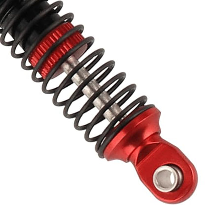 53mm 59mm 66mm 78mm Aluminum Long Threaded Shocks Absorbers Oil Damper for 1/18 RC Crawler TRX4M TRX-4M KUpgrade Parts (53mm-red) - color: 53mm-red