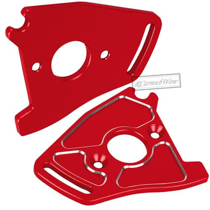 RC Alloy Chassis Brace Mounts & Motor Mount & Motor Plate Upgrades Part for 1/10 Jato 4X4 Brushless,Jato 4X4 VXL,Replace #9025,#7460A,#7490,Red - color: Red(1set)