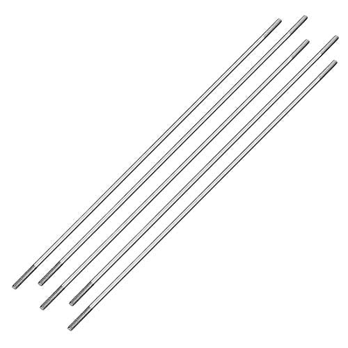uxcell M2x150mm Pushrod Connector Stainless Steel Rod Linkage,for RC Boat,Car,Airplane,Helicopter,5pcs - size: M2x150mm