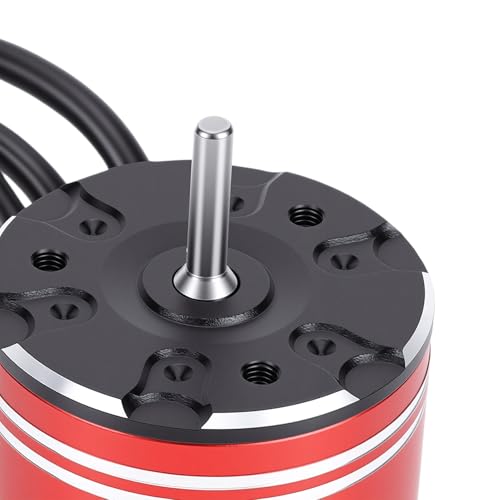 Asixxsix 3650 3400KV Brushless Motor 75A ESC Combo for 1/10, 1/8 | High Speed Water proof Motor, CNC Machined 6061 T6 Aluminum, for Remote Control Cars Trucks Off-Road Vehicle