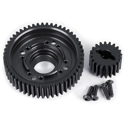 Center Diff Gears Output 51T Input 20T for TRA-XXAS 1/5 X-MAXX 8S | 1/6 XRT RC Car Upgrade Steel Medium Differential Gear Set