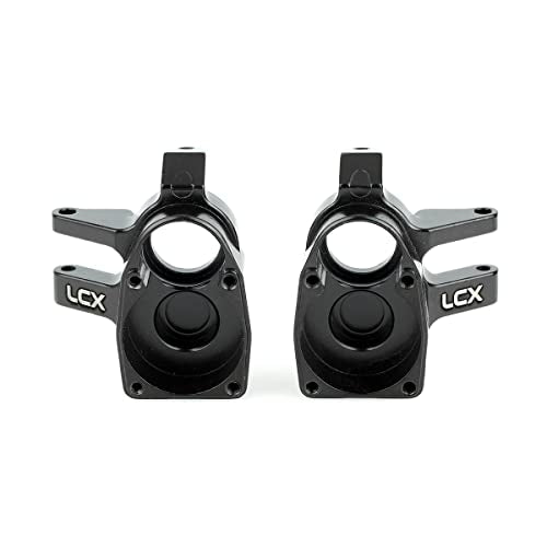 LCX Racing 1/10th RC Crawler Car Front Portal Axles Aluminum Steering Knuckles for Axial SCX10 III AXI03007 Capra UTB10，Upgrades Parts Accessories