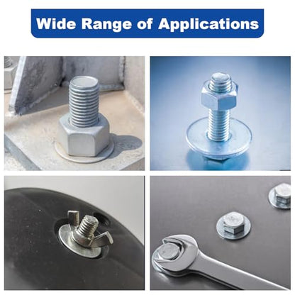 ZQZ 116Pcs 1/4" x 1" Flat Washers, 304 Stainless Steel Fender Washers, Standard Stainless Steel Washers for Screws - size: S-1/4" x 1"-116 Pieces
