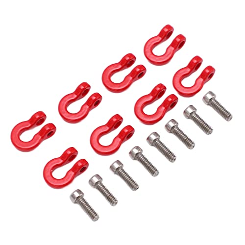 Metal Front Rear Bumper Trailer Hook Tow Shackle, Rescue Hook for Axial Scx24 1/24 Remote Control Car