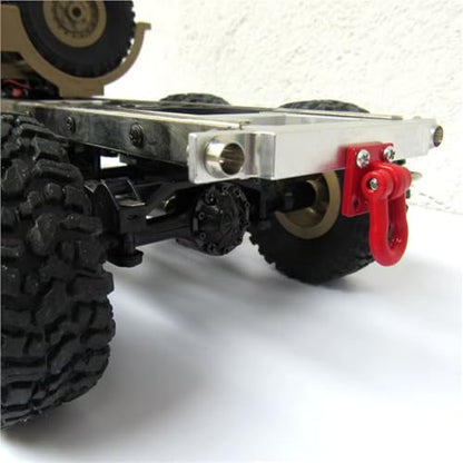 RC Spare Part Compatible with WPL B14 B24 B16 B36 C14 C24 1/16 RC Car Truck Upgrade Parts Accessories Metal Beam + Rear Bumper with Tow Hook