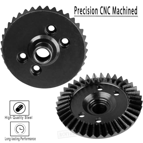 13-37T Gearbox Gears Diff Upgrades Part for 1/10 Slash 4×4 Stampede 4×4 VXL Hoss 4×4 VXL Revo Rustler 4×4 Slayer 4×4 Slayer Pro 4×4 Stampede 4×4 Summit T-Maxx XO-1 RC Car,Diff Gear Assembly