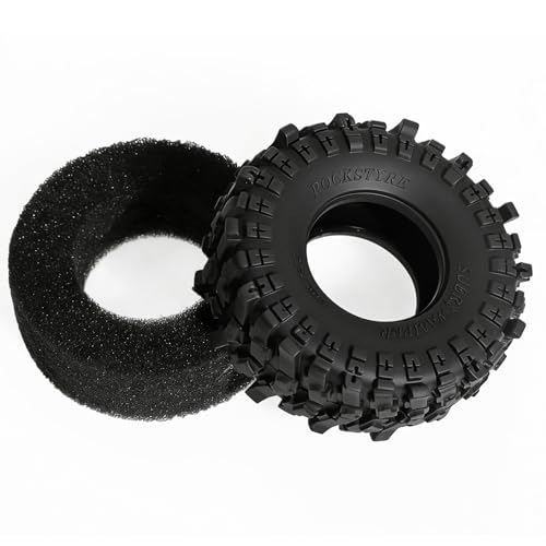 Specially designed for upgrading RC tracked vehicles such as 1/24 SCX24/AX24 and 1/18 TRX4M, with 1.3-inch bead locking tires.