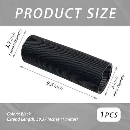 3" Diameter Car Engine Air Intake Hose Replacement,Stretchable Air Intake Tube Extending Up to 39.37 Inch,Universal Cold Airs Intakes Pipe for Most Automotive,SUV,Truck