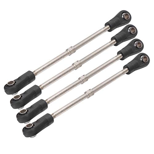 4Pcs Adjustable Rear Upper Suspension Arm Linkage, Metal Tie Rod for 1/10 RC Car Truck, with 93-102mm Range, Compatible with M3 Hex Screws