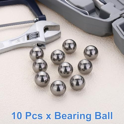 uxcell 10Pcs 21mm Bearing Balls, Solid Carbon Steel G1000 Precision Balls for Bearings Bicycles Casters Automotive Part and DIY (Mirror Polished) - size: 21mm