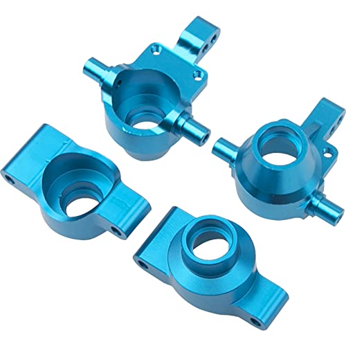 ShareGoo Metal Front & Rear Steering Knuckles Carrier Steering Hub Carriers Upgrade Parts Compatible with Tamiya TT-01 TT01 1/10 RC Drift Car