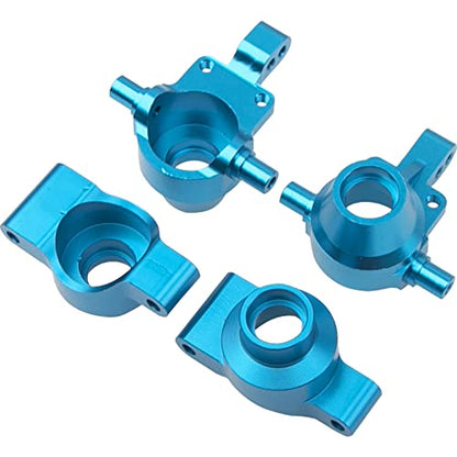 ShareGoo Metal Front & Rear Steering Knuckles Carrier Steering Hub Carriers Upgrade Parts Compatible with Tamiya TT-01 TT01 1/10 RC Drift Car