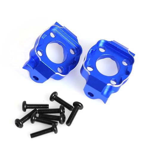 Aluminum Front C Hub Carrier C-seat RC Upgraded Parts for LOSI 1/18 Mini LMT 4X4 Brushed Monster Truck RTR-LOS01026 RC Car, Blue - color: Blue C-seat