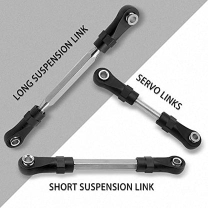 OGRC 7-Packs Turnbuckles Links with Rod Ends Set for Traxxas Slash 4X4/2WD | Aluminum Alloy Adjustable Camber Link for 1/10 Traxxas Slash 4X4/2WD RC Truck Upgrade Parts