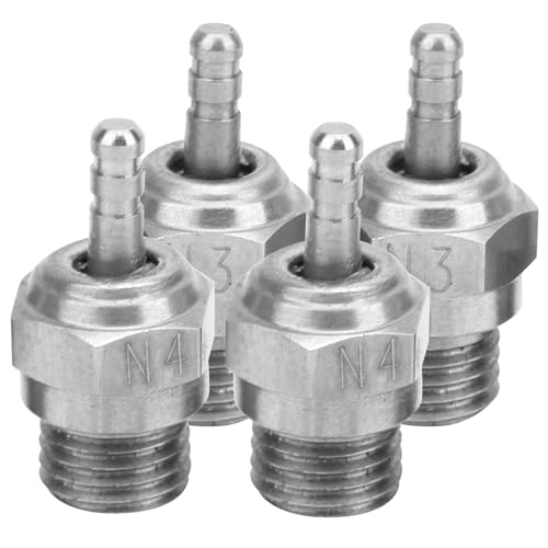 ZJchao Glow Plug, RC Glow Plug Igniter N3 N4 Fire Head Spark Plugs RC Accessory Part Hot Spark Plugs Fit for HSP Methanol Engine