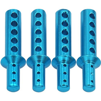 4PCS Vgoohobby 188037 RC Aluminum Body Post Mounts Upgrade Parts Compatible with Redcat Volcano S30 EPX 1/10 RC 4WD Car Off-Road Monster Truck Buggy,Blue
