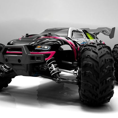 TOUCAN RC HOBBY 1/16 RC Off Road Car Q117 2.4G Remote Control Four Wheel Drive High Speed Vehicle 70km/h Brushless Motor ESC Lifting Wheel RTR for Adult - color: Red