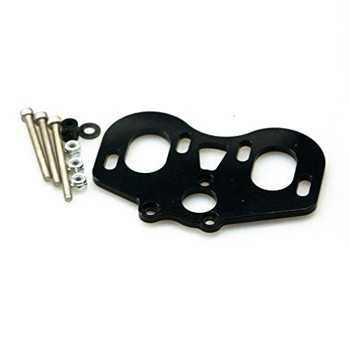 1set Aluminum Dual Motor Mount for Axial SCX10 Honcho 1/10 RC Crawler Car Black