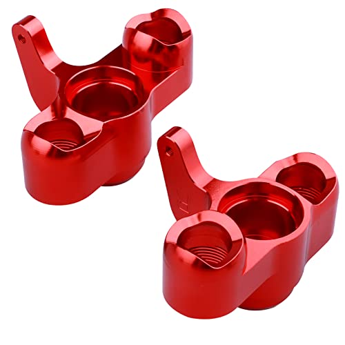 Aluminum Front Steering Blocks Steering Knuckle for Arrma 1/8 Kraton/Outcast/Notorious 6S BLX Upgrades Parts,Replace AR330505 (Red) - color: Red