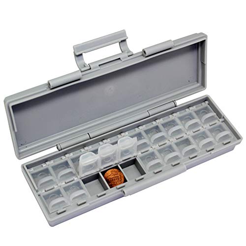 AideTek BOXALL20 20 Lids Compartments w/lids Enclosure Surface Mount Components assorted resistor capacitor - style: BOXALL20