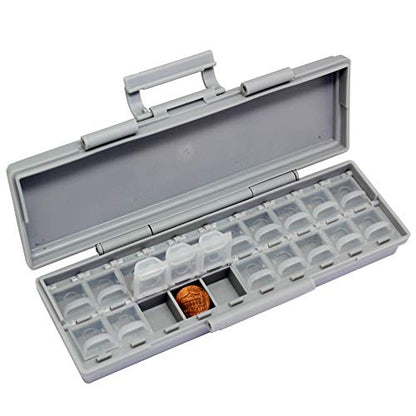 AideTek BOXALL20 20 Lids Compartments w/lids Enclosure Surface Mount Components assorted resistor capacitor - style: BOXALL20