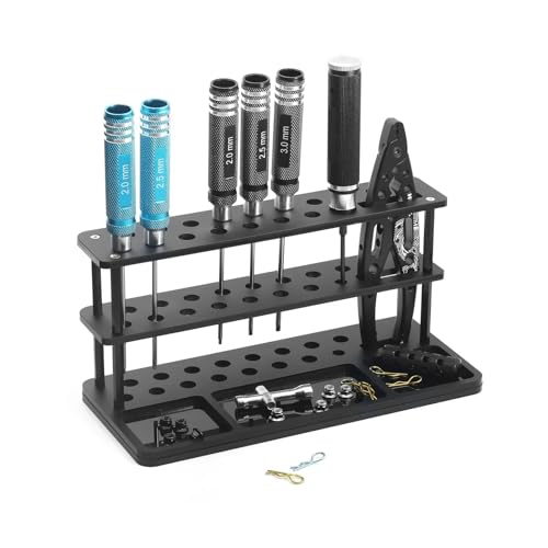 RC Repairs Spare Parts For RC Model Car Aircraft Boat Acrylic Screwdriver Storage Rack Holder Organizers Tool Place Support