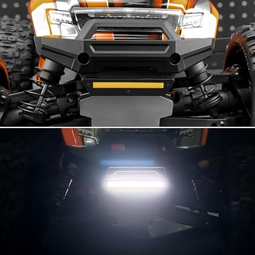 Led Headlight Taillight Light Bar for 1/16 Tra-xxas Mini Maxx | Small X Brushless 2S Rc 4Wd Off-Road Vehicle Upgrade Front Rear Light Kit