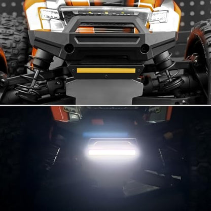 Led Headlight Taillight Light Bar for 1/16 Tra-xxas Mini Maxx | Small X Brushless 2S Rc 4Wd Off-Road Vehicle Upgrade Front Rear Light Kit
