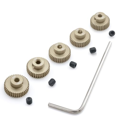 Surpass Hobby 64DP Pinion Gear 36T 37T 38T 39T 40T 3.175mm Motor Gears for 1/10 RC Car Brushed Brushless Motor Parts - size: 36T 37T 38T 39T 40T