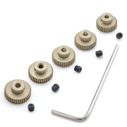 Surpass Hobby 64DP Pinion Gear 36T 37T 38T 39T 40T 3.175mm Motor Gears for 1/10 RC Car Brushed Brushless Motor Parts - size: 36T 37T 38T 39T 40T