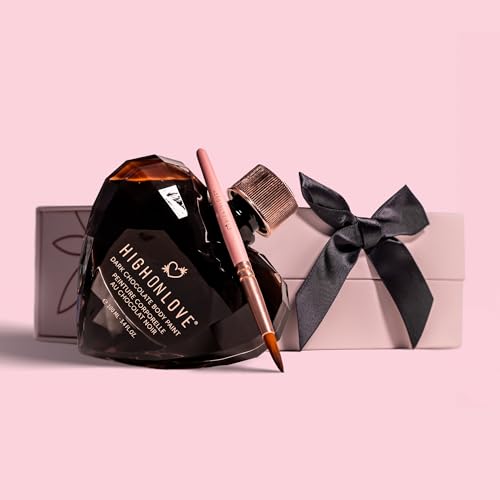 Dark Chocolate Body Paint (100ml) | Vegan, All Natural Body & Face Paint, Made with Real Cocoa - Ingestible, Easy to Clean & Safe for Sensitive Skin