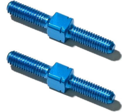 2PCS 3x23mm Aluminum Alloy Turnbuckle Shaft with M3 Thread, Push Rod Tie Rod Linkage Replacement for #54248, Compatible with 1/10 Tamiya RC Crawlers Trucks On/Off-Road Buggy Upgrade (Blue) - style: 2pcs-23mm #54248