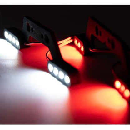 MORLORDY 1/10 RC Car LED Light Kit Headlight Taillight Set for 1/10 ARR-ma Big Rock 3S RC Trucks Upgrade Parts