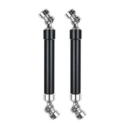 2 Set Metal CVD Drive Shaft 110-160Mm for 1/10 RC Rock Crawler Axial SCX10 90046 TRAXS RTX4, Silver & Black - (Color: Peacock Blue)