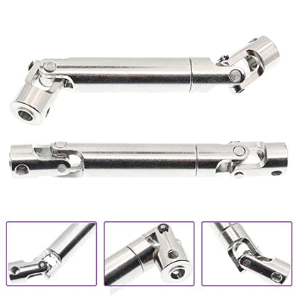 2Pcs Treehobby Stainless Steel Centre Drive Shaft CVD Drive Shaft 110mm-155mm Compatible with Axial Tamiya RC4WD D90 90028 SCX10 SCX0016 1/10 RC Off-Road Crawlers Car
