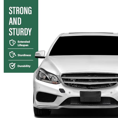 LQI Front Bumper Tow Hook Cover Cap Fit Benz E550 E400 E350 2014-2016 | Fit Benz E250 4Matic Hybrid 2014-2016 A2128852422 - size: Front | Fit Benz W212 E-Class AMG 2014-2016