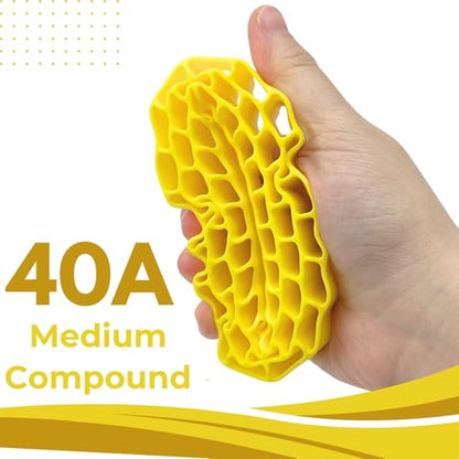 1.55" Silicone Rubber Tire Inserts for 95–97mm RC Crawler Tires – 4PCS (Yellow) - color: Yellow