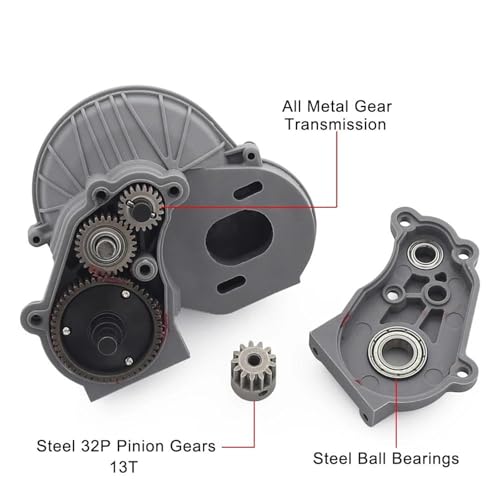 RC Car Accessories for Axial for SCX10 for SCX10 II 90047 90104 1/10 56T Plastic Shell Transmission Gear Set Gearbox Modification RC Crawler Car Upgrade Parts(Gearbox 2) - size: Gearbox 2