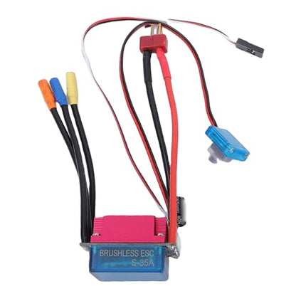 7200Kv Sensored Brushless Motor Combo | 35A ESC High for 1/18 1/16 1/14 RC Racing Car CNC Aluminum (7200KV) - size: 7200KV