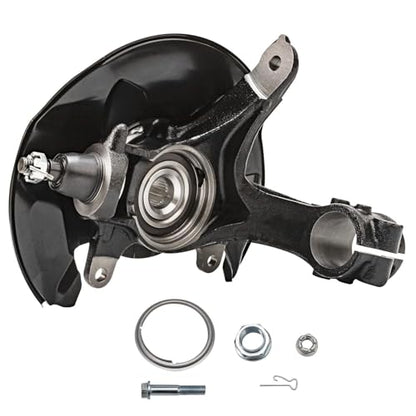 Detroit Axle - 4pc Front Steering Knuckles Kit for 2013-2016 Honda Accord | 2 Steering Knuckles & Wheel Bearing Hubs 2 Outer Tie Rod Ends 2013 2014 2015 2016 Replacement - size: 4SU50433/Kit
