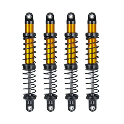 Que-T 4pcs Aluminum Alloy RC Shock Absorber for Axial Scx10 90046 D90 Trx4 Wraith 1/10 Crawler Car (100mm) - size: 100mm