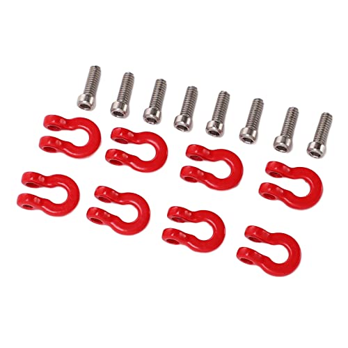 Metal Front Rear Bumper Trailer Hook Tow Shackle, Rescue Hook for Axial Scx24 1/24 Remote Control Car