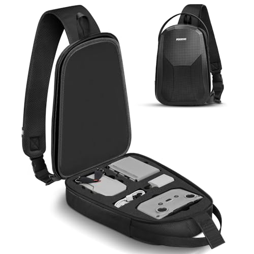 Mini 4K Case, for DJI Mini 4K/2/2 SE, RC-N1 Controller, Drone Bag | Waterproof, Travel Drone Sling Backpack, for Charging Hub and 3 Batteries, Hard Carrying Case for DJI Drone Accessories