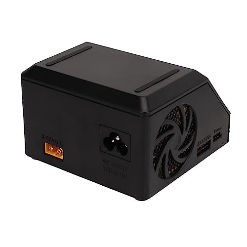 Drone Lithium Battery Charger 2 Channel Smart Black 200W 10A for RC Quadcopter and Drone Enthusiasts