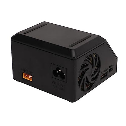 Drone Lithium Battery Charger 2 Channel Smart Black 200W 10A for RC Quadcopter and Drone Enthusiasts