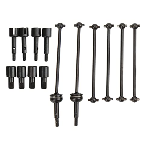 RC CVD Drive Shaft Set, Durable Dogbone Axle Replacement, RC Car Wheel Stub Axle Cup for Off-Road Racing Hobbyists and Model 144001 124018 124019 Enthusiasts