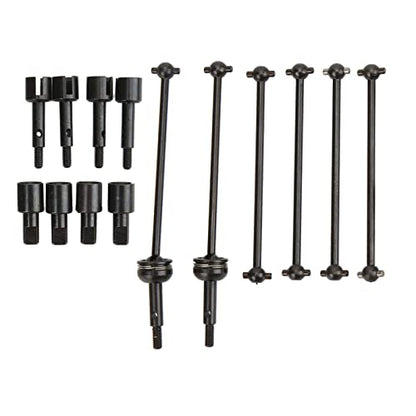 RC CVD Drive Shaft Set, Durable Dogbone Axle Replacement, RC Car Wheel Stub Axle Cup for Off-Road Racing Hobbyists and Model 144001 124018 124019 Enthusiasts