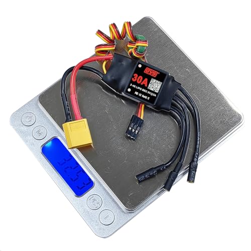 DYS 30A 2-4S Brushless ESC with 5V/2A BEC with XT60 & 3.5mm Plug for RC Fixed-Wing Aircraft Helicopter - color: Dys 30a Esc